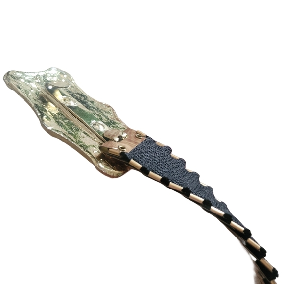 Vintage Gold Toned Fish Scale Style Belt - Picture 4 of 6